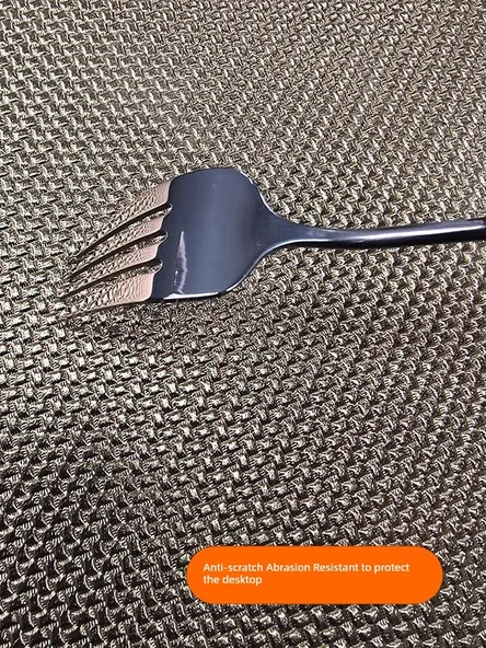 Yelpaze Şekilli Dikey Desenli Amerikan Servis - Altın ve Gümüş Tel - Tavus Kuşu Mavisi - Kalınlaştırılmış - 5