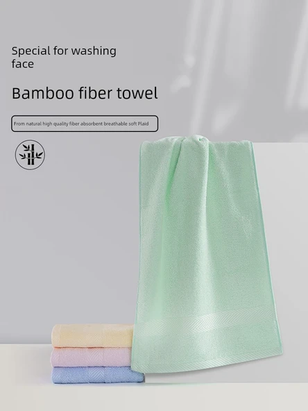 Bambu Fiber Banyo Havlusu - Yeşil, 140x70cm - 2