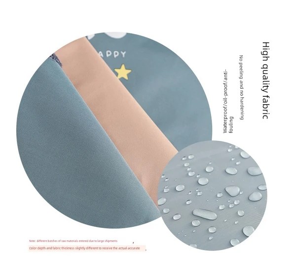 Su Geçirmez Ayarlanabilir Boyundan Askılı Önlük - Mavi Geyik - Resim 7