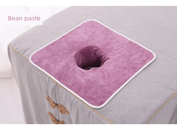 Güzellik Salonu Masaj Yatağı Havlusu - Fasulye Yeşili 50x80 Ekstra Kalın - 8