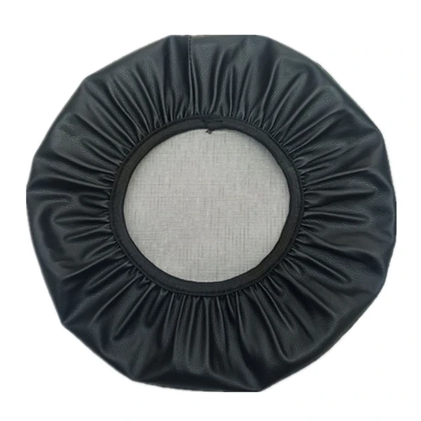 Yuvarlak Bar Taburesi Kılıfı 30x4cm Açık Kahverengi Deri - 5