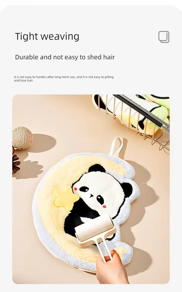 Sevimli Panda El Havlusu - Gezegen Ayı Model 2 - 220x30x190mm - 10