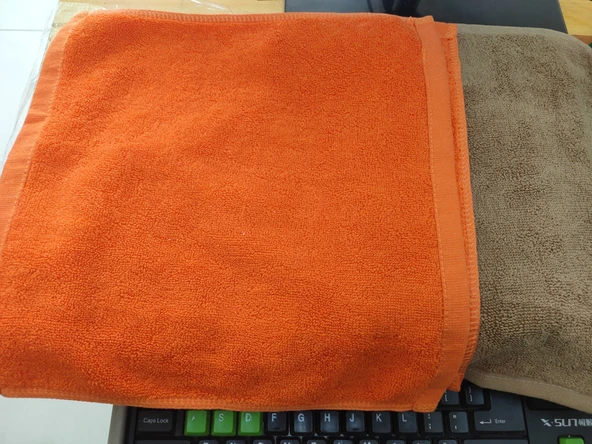 Otel Tipi %100 Pamuk 30x30 cm Kare El Havlusu - Kahverengi 40g (Model 1) - 10