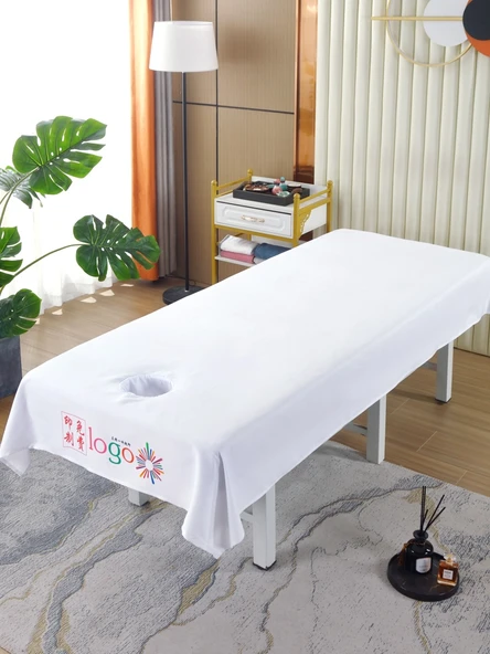 Medikal Masaj Yatak Örtüsü Seti - Beyaz 80*200cm Delikli - Resim 6