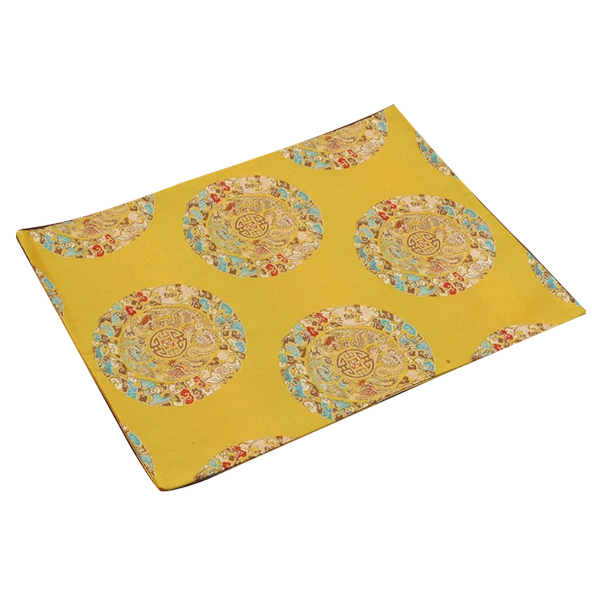 Çift Katmanlı Çin Tarzı Brokar Amerikan Servisi - Kırmızı Küçük Mutlu Kelime - 40x30cm - 4