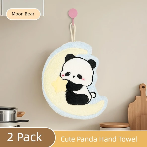 Sevimli Panda El Havlusu - Ay Ayı Model 2 - 220x30x190mm