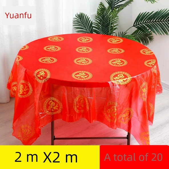 Tek Kullanımlık Düğün Masa Örtüsü - Yuanfu 2 m