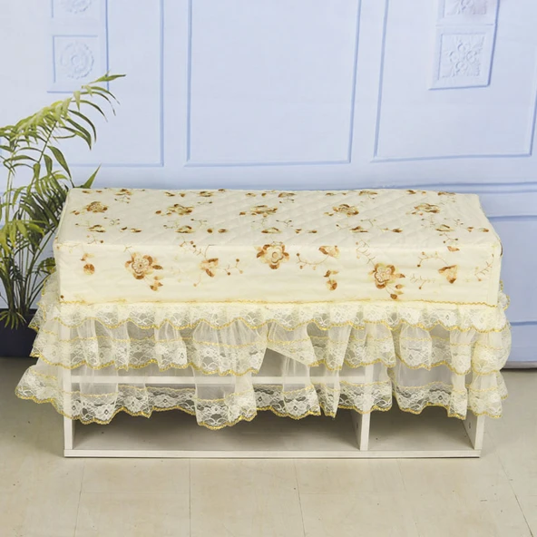 Dantel Kumaş Mobilya Örtüsü - Yasemin Desenli 25*35*35 cm - 8