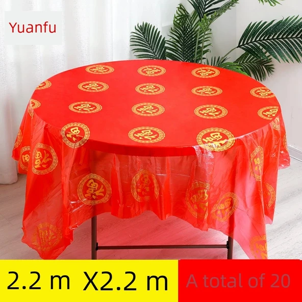 Tek Kullanımlık Düğün Masa Örtüsü - Yuanfu 2.2 m