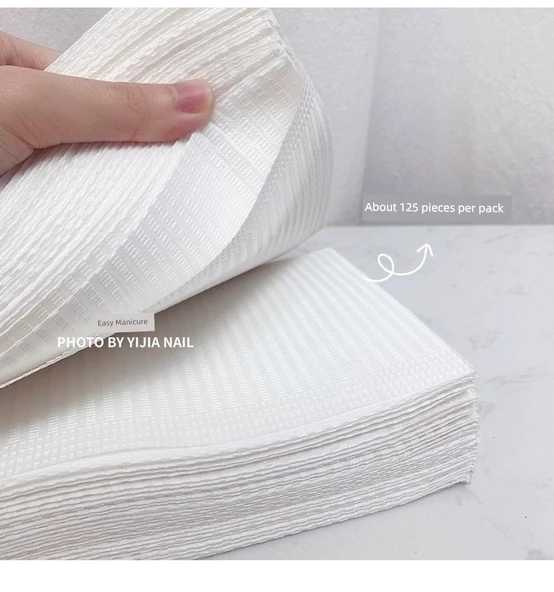 Japon Stili Nail Art Masa Örtüsü - Mor Tek Kullanımlık (125 Adet) - Resim 8