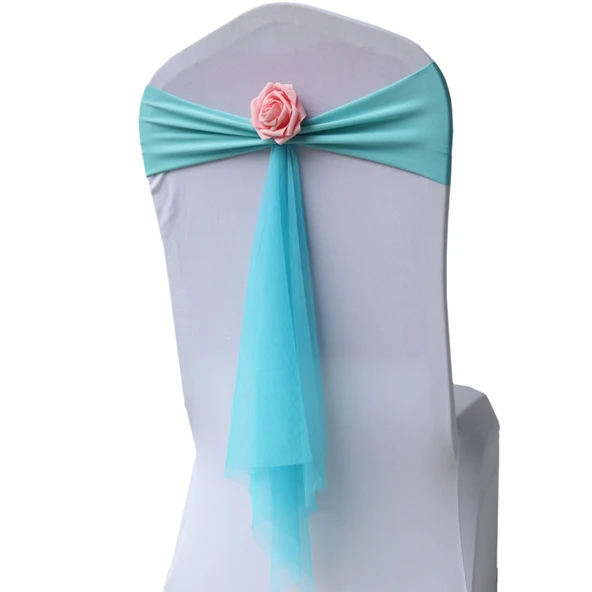 Açık Pembe Dekoratif Kurdeleli Sandalye Fiyonku (Kıvrımsız Şerit) - Resim 6