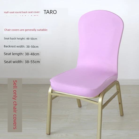 Streç Otel Banket Arkası Yemek Sandalyesi Kılıfı - Taro