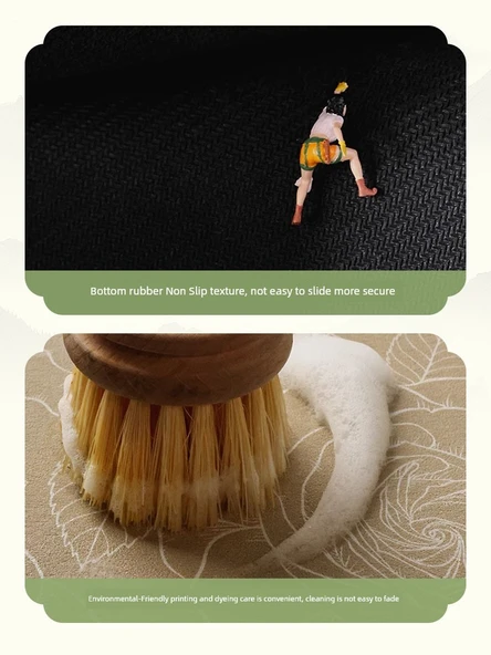 Çin Tarzı Lotus Çay Altlığı - Lotus Yaprağı Şekilli - 30x50cm - Resim 6