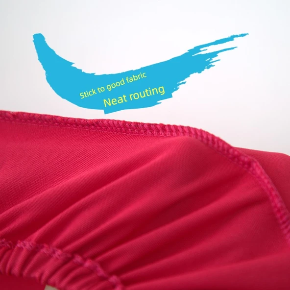 Streç Otel Banket Arkası Yemek Sandalyesi Kılıfı - Kırmızı - Resim 5