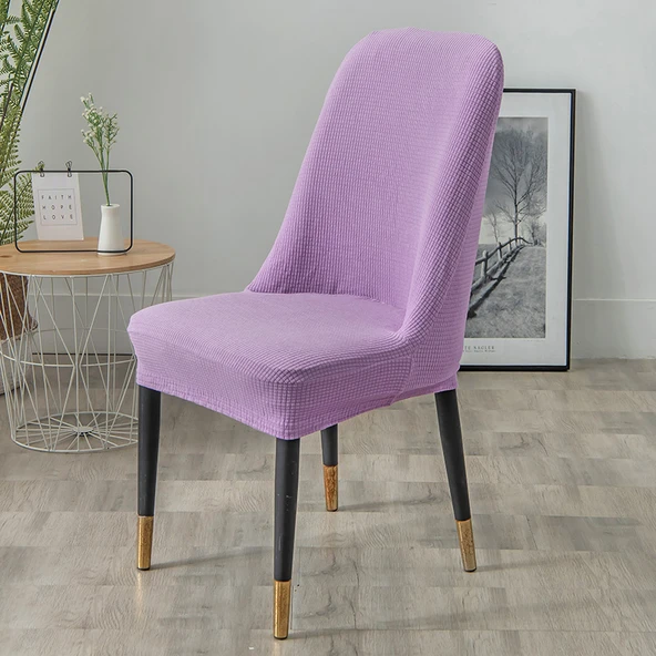 Modern Minimalist Sandalye Kılıfı - Açık Mor