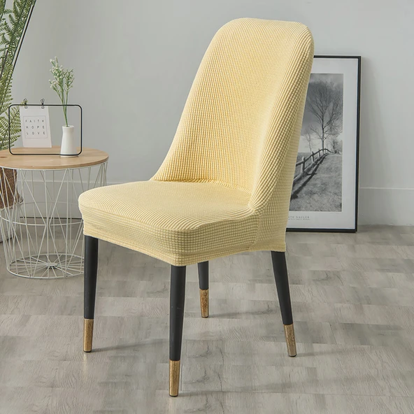 Modern Minimalist Sandalye Kılıfı - Bej