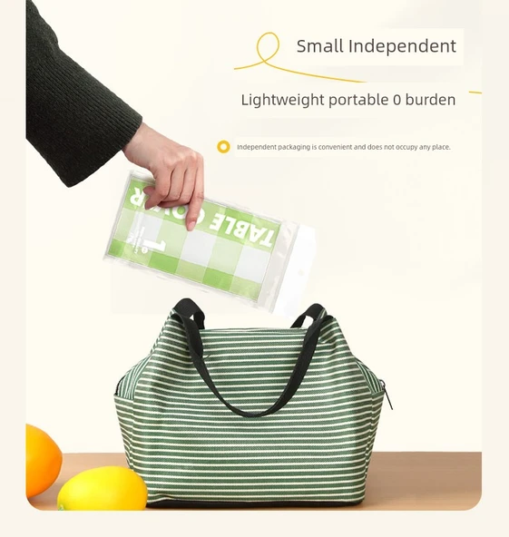 Katlanabilir Su Geçirmez Piknik Örtüsü - Yeşil Kareli 0.8*1.2 m - 1 Adet - Resim 11