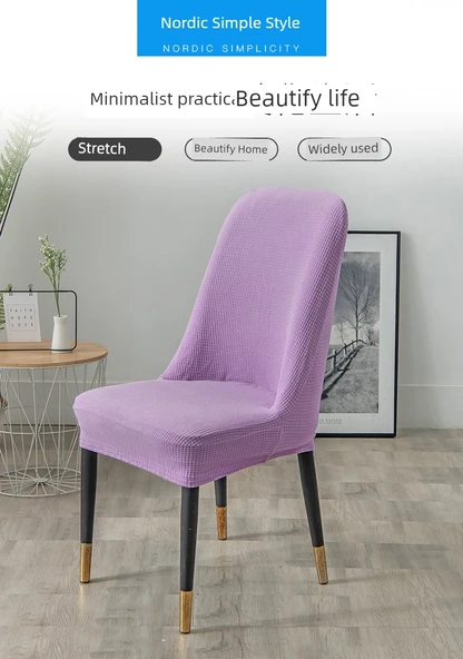 Modern Minimalist Sandalye Kılıfı - Bej - 8