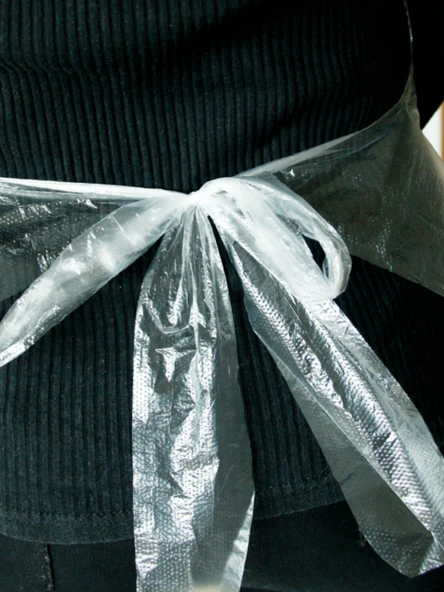Tek Kullanımlık Plastik Önlük - 100 Adet - Yetişkin - Bireysel Paketlenmiş - 4