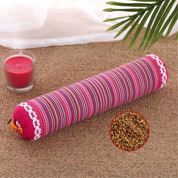 Silindir Boyun Yastığı - Gül Kurusu 10cm