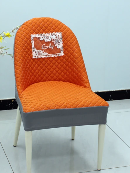 Tırtıl Ark Sandalye Kılıfı - Gri - 4