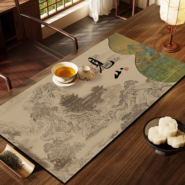 Çay Matı - Changle Qinghuan NB-12297 - 50x60cm - Aşınmaya Dayanıklı ve Uzun Ömürlü