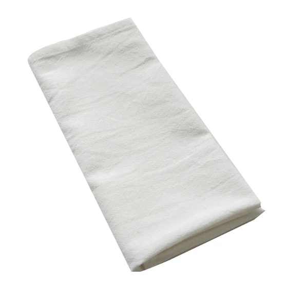 Japon Pamuklu Çay Havlusu Amerikan Servisi - Saf Beyaz 40x70cm