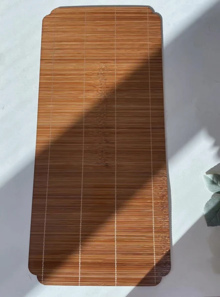 El Yapımı Bambu Çay Matı - 50x23cm - Su Geçirmez