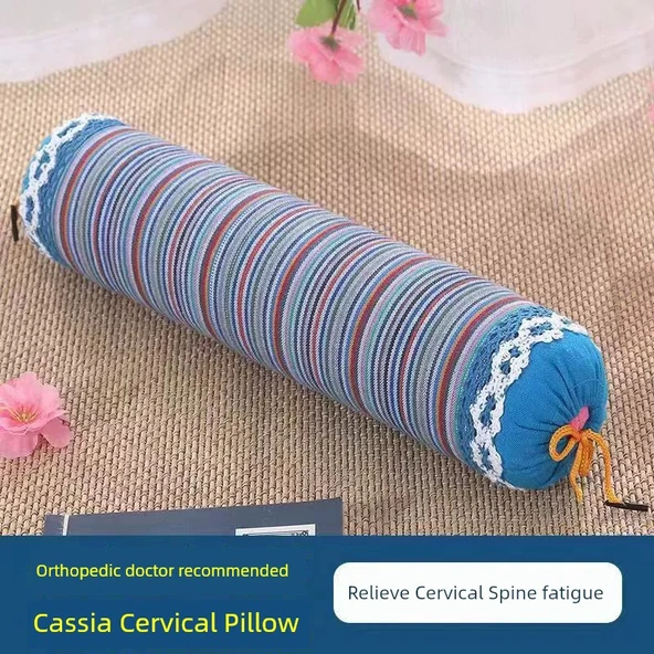 Silindir Boyun Yastığı - Mor 8cm (Sinameki Dolgulu) - 2