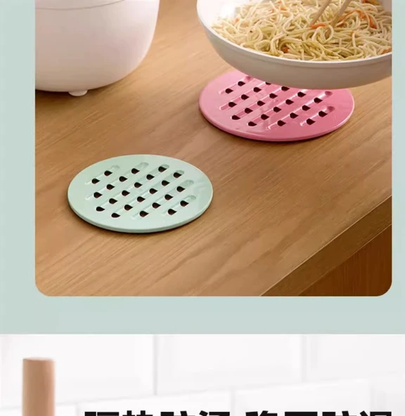 Isıya Dayanıklı Büyük Servis Altlığı - Yeşil - 17.7cm (2 Adet) - 11