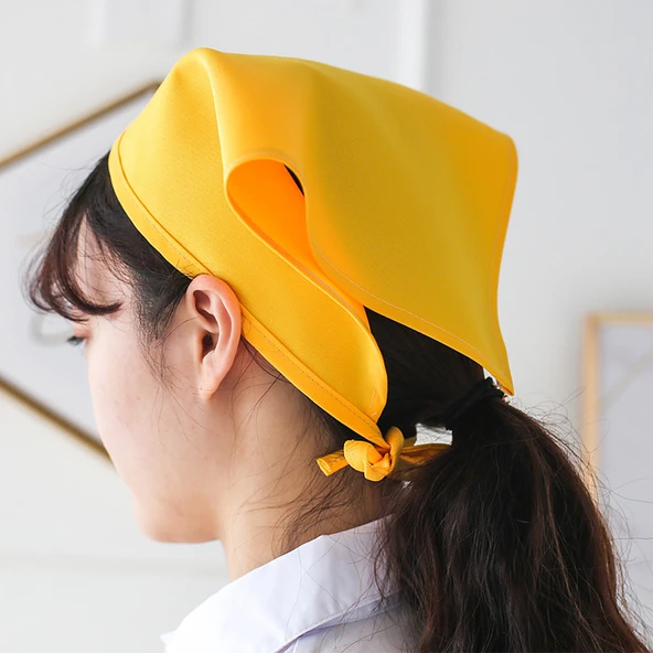 Mutfak Önlüğü ve Bone Seti - Beyaz (Mor Pamuklu Bone) - Resim 4