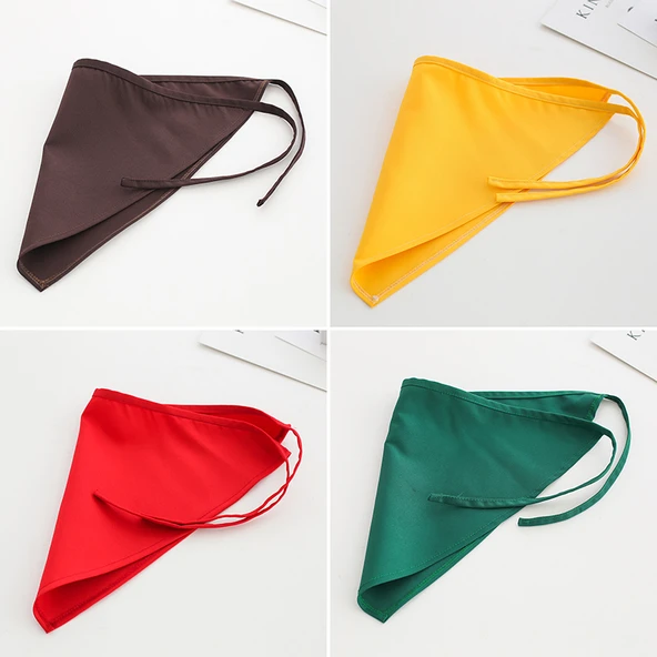 Mutfak Önlüğü ve Bone Seti - Beyaz (Mor Pamuklu Bone) - Resim 3