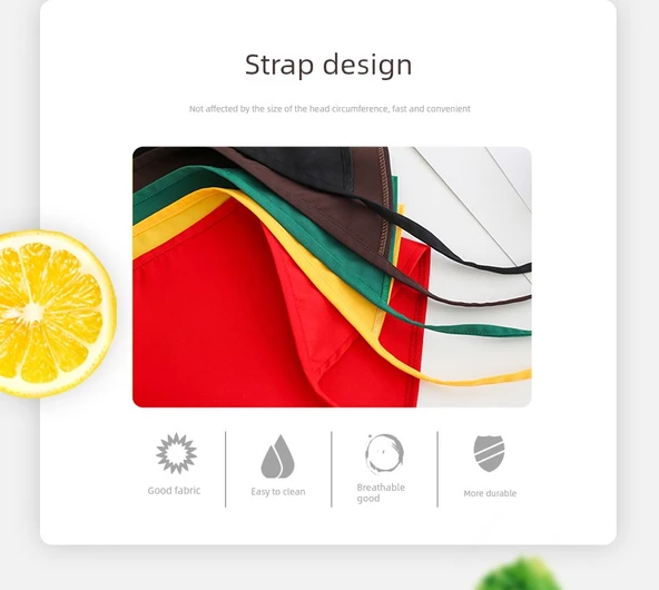 Mutfak Önlüğü ve Bone Seti - Beyaz (Mor Pamuklu Bone) - Resim 11