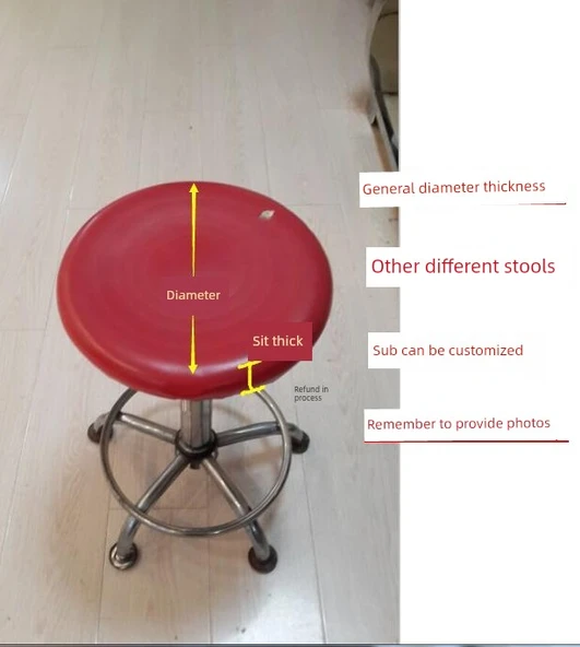 Dantelli Yuvarlak Tabure Kılıfı - Taro Moru - 32-33cm Çap - 45cm Yükseklik - 5