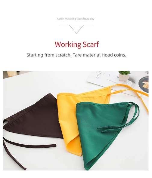 Mutfak Önlüğü ve Bone Seti - Beyaz (Mor Pamuklu Bone) - Resim 7