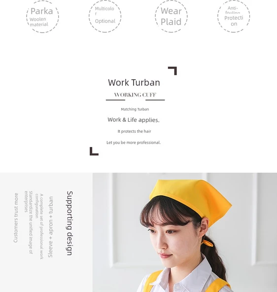 Mutfak Önlüğü ve Bone Seti - Beyaz (Mor Pamuklu Bone) - Resim 8