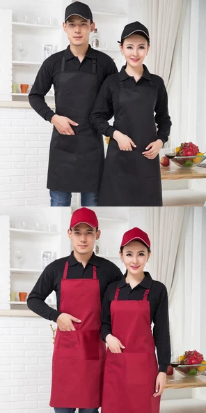 Tam Boy Mutfak Önlüğü - Kahve Beyaz Kuşaklı - Resim 11