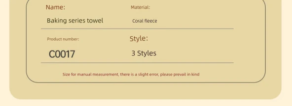 Sevimli Çizgi Film Desenli Mutfak Havlusu - Donut Desenli - Resim 10