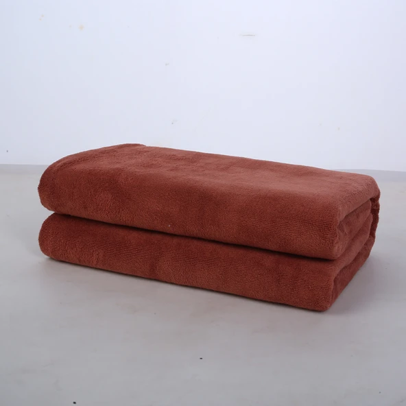 Kahve 100x200cm Fiber Kalınlaştırılmış 800g Banyo Havlusu