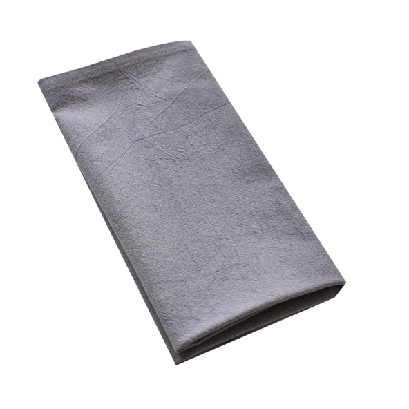 Japon Pamuklu Çay Havlusu Amerikan Servisi - Koyu Gri 40x70cm