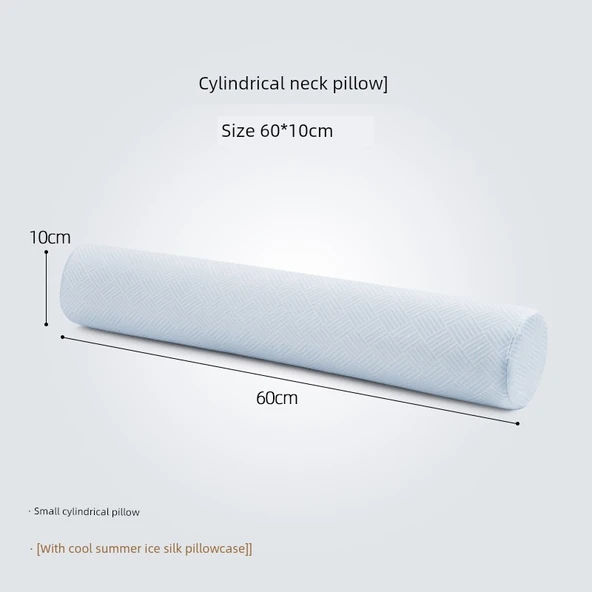 Lateks Silindir Yastık 60x10 cm - İpek Yastık Kılıflı