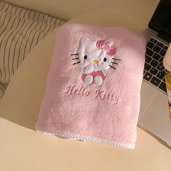 Sevimli Çizgi Film Banyo Havlusu - KT Kedi Banyo Havlusu