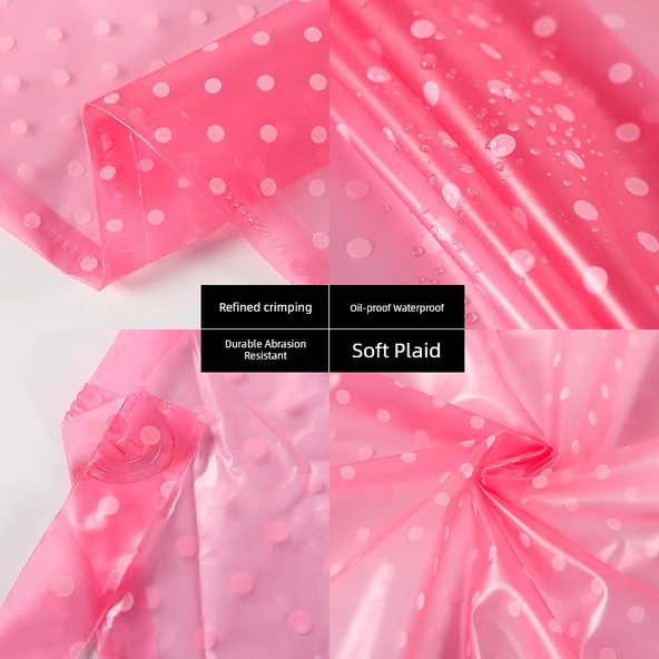 Su Geçirmez PVC Mutfak Önlüğü - Pembe 2 (95cm) - 4