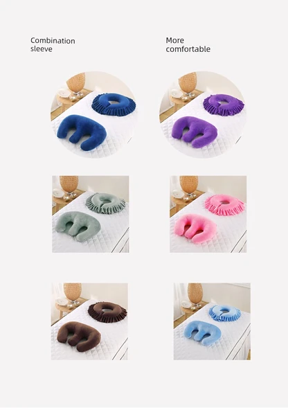Güzellik Salonu Göğüs Yastığı - Mor Renkli, Çekirdekli, Yıkanabilir - 7