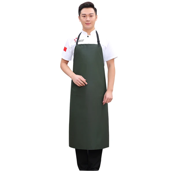 Oxford Su Geçirmez Mutfak Önlüğü - Mor H Tipi Askılı + Su Geçirmez Kol - Resim 4