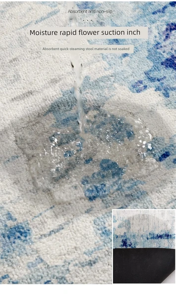 Kaymaz Merdiven Halısı - Açık Mavi Wai Blue 30x85cm - 11