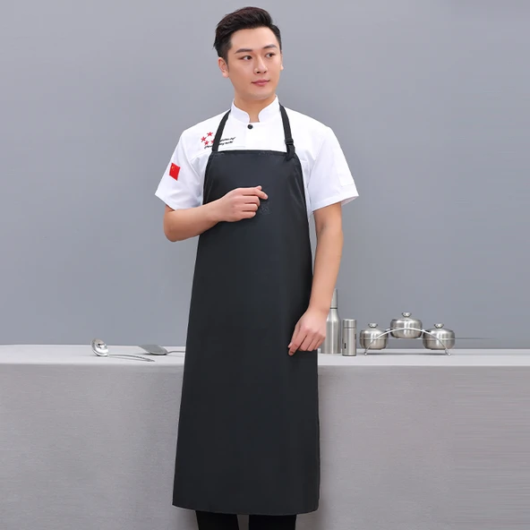 Oxford Su Geçirmez Mutfak Önlüğü - Mor H Tipi Askılı + Su Geçirmez Kol - Resim 3