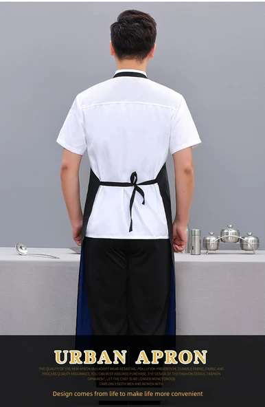 Oxford Su Geçirmez Mutfak Önlüğü - Mor H Tipi Askılı + Su Geçirmez Kol - Resim 6