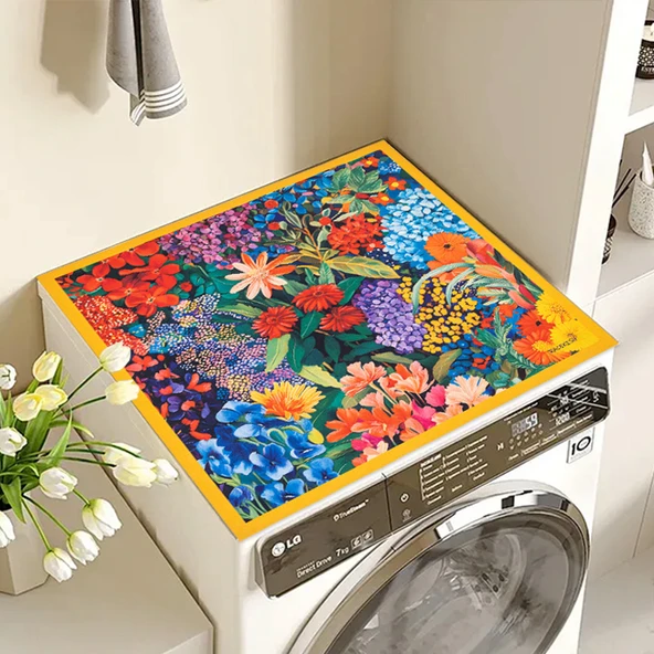 Diyatomlu Çamur Emici Masa Matı - Fanhua Yu Jin Desenli - 60x60cm - Resim 5