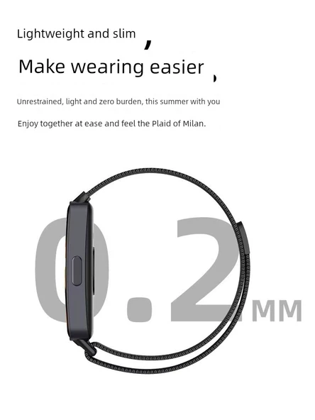 Huawei Akıllı Bileklik 10/10NFC Milanese Kordon - Siyah - 6